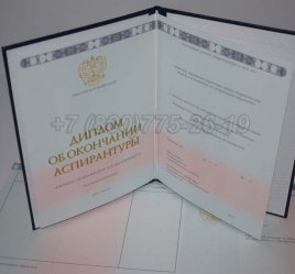 Диплом Аспирантуры 2014г в Ростове-на-Дону